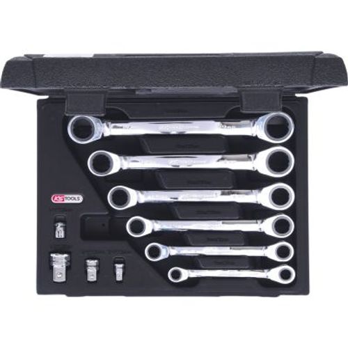 Image du produit pour Kit de clés polygonales doubles à cliquets