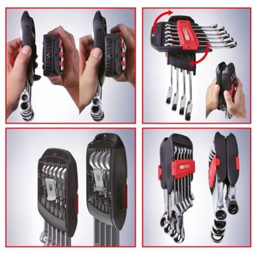 Image du produit pour Kit de clés à fourche et polygonale à cliquet