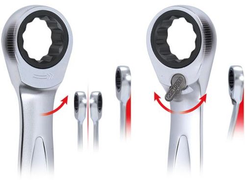 Image du produit pour Kit de clés à fourche et polygonale à cliquet