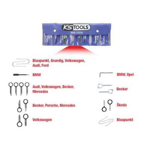 Image du produit pour Kit d'outils de montage / démontage, radio
