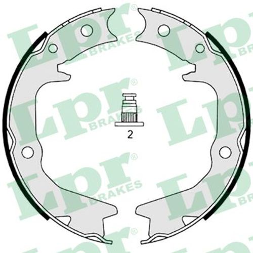 Image du produit pour Jeu de mâchoires de frein, frein de stationnement
