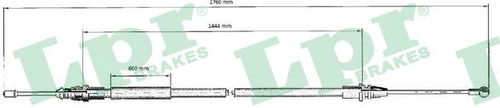 Image du produit pour Tirette à câble, frein de stationnement