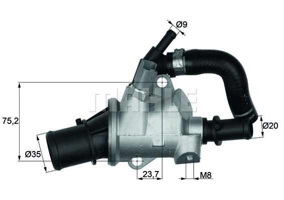 Thermostat, liqiuide de refroidissement | MAHLE