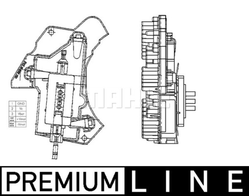 Régulateur, pulseur d'air habitacle BEHR HELLA SERVICE *** PREMIUM LINE *** | MAHLE