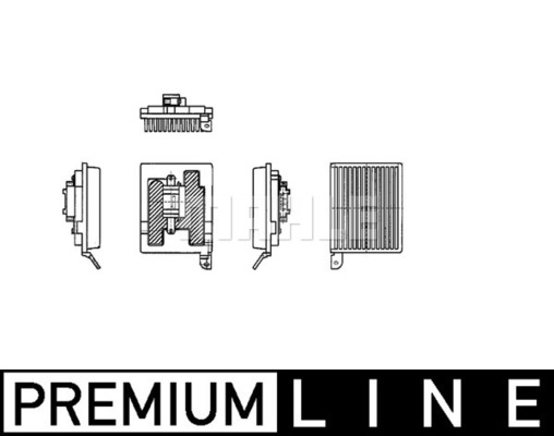 Régulateur, pulseur d'air habitacle BEHR HELLA SERVICE *** PREMIUM LINE *** | MAHLE