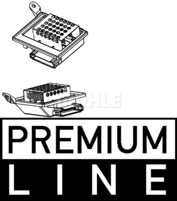 Résistance, pulseur d'air habitacle BEHR HELLA SERVICE *** PREMIUM LINE *** | MAHLE