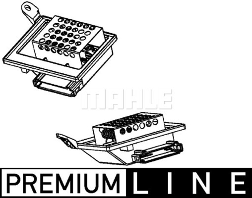 Résistance, pulseur d'air habitacle BEHR HELLA SERVICE *** PREMIUM LINE *** | MAHLE