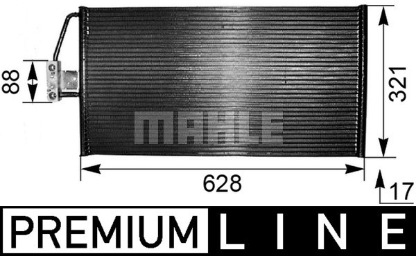 Condenseur, climatisation BEHR HELLA SERVICE *** PREMIUM LINE *** | MAHLE
