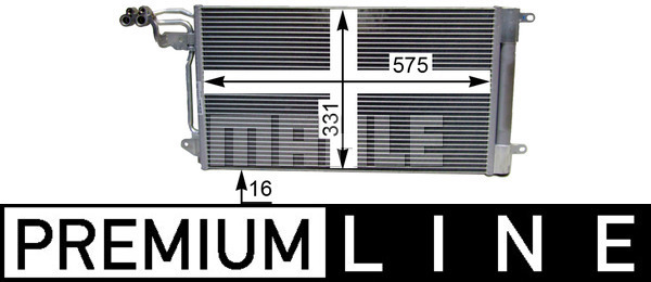 Condenseur, climatisation BEHR HELLA SERVICE *** PREMIUM LINE *** | MAHLE