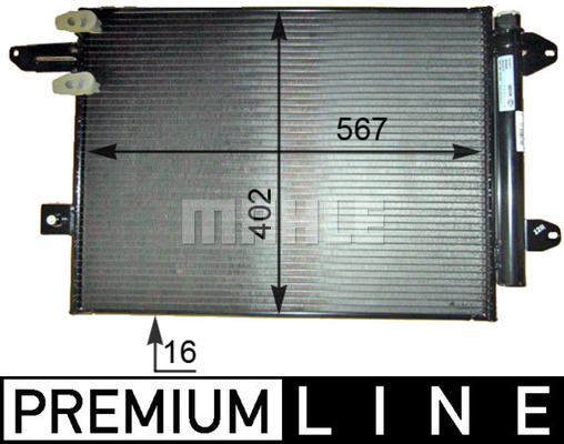 Condenseur, climatisation BEHR HELLA SERVICE *** PREMIUM LINE *** | MAHLE