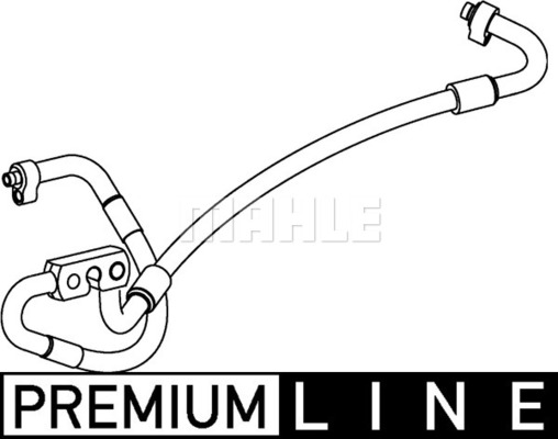 Conduite à haute/basse pression, climatisation BEHR HELLA SERVICE *** PREMIUM LINE *** | MAHLE