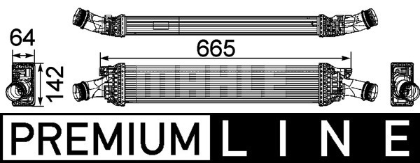 Intercooler, échangeur BEHR HELLA SERVICE *** PREMIUM LINE *** | MAHLE