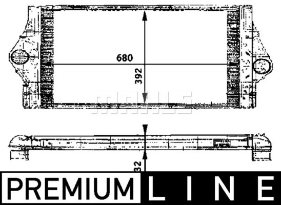 Intercooler, échangeur BEHR HELLA SERVICE *** PREMIUM LINE *** | MAHLE