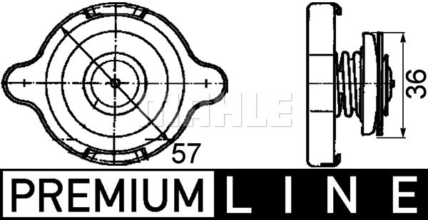 Bouchon de radiateur BEHR HELLA SERVICE *** PREMIUM LINE *** | MAHLE