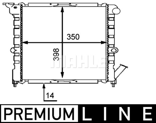 Radiateur, refroidissement du moteur BEHR HELLA SERVICE *** PREMIUM LINE *** | MAHLE
