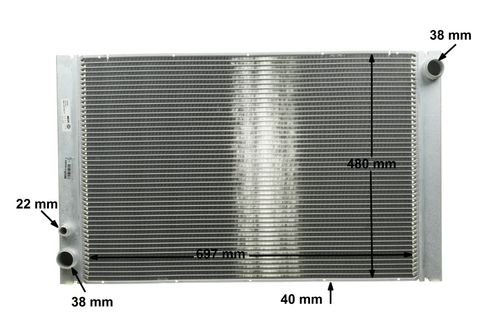 Image du produit pour Radiateur, refroidissement du moteur BEHR HELLA SERVICE *** PREMIUM LINE ***