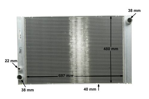 Image du produit pour Radiateur, refroidissement du moteur BEHR HELLA SERVICE *** PREMIUM LINE ***