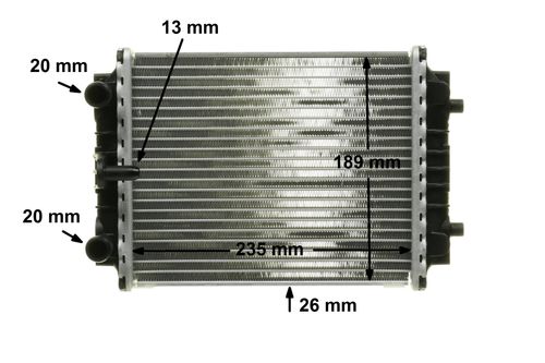 Image du produit pour Radiateur, refroidissement du moteur BEHR HELLA SERVICE *** PREMIUM LINE ***
