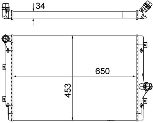 Image du produit pour Radiateur, refroidissement du moteur