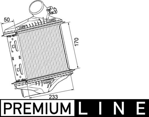 Image du produit pour Intercooler, échangeur BEHR HELLA SERVICE *** PREMIUM LINE ***