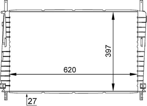 Image du produit pour Radiateur, refroidissement du moteur