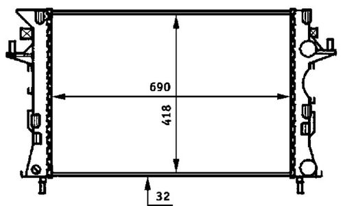 Image du produit pour Radiateur, refroidissement du moteur