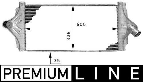 Image du produit pour Intercooler, échangeur BEHR HELLA SERVICE *** PREMIUM LINE ***