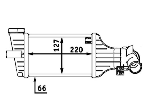 Image du produit pour Intercooler, échangeur BEHR HELLA SERVICE *** PREMIUM LINE ***
