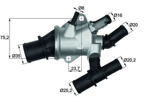 Image du produit pour Thermostat, liqiuide de refroidissement