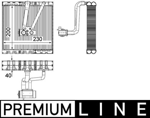 Image du produit pour Evaporateur climatisation BEHR HELLA SERVICE *** PREMIUM LINE ***