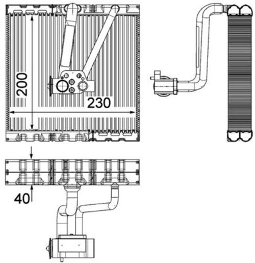 Image du produit pour Evaporateur climatisation BEHR HELLA SERVICE *** PREMIUM LINE ***