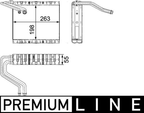 Image du produit pour Evaporateur climatisation BEHR HELLA SERVICE *** PREMIUM LINE ***