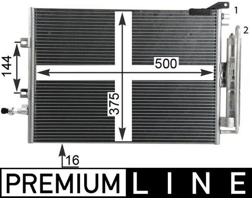 Image du produit pour Condenseur, climatisation BEHR HELLA SERVICE *** PREMIUM LINE ***