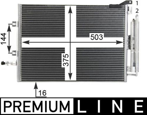 Image du produit pour Condenseur, climatisation BEHR HELLA SERVICE *** PREMIUM LINE ***