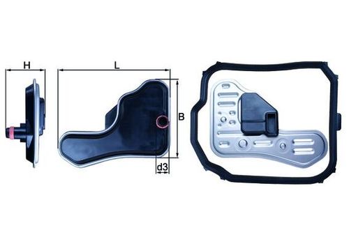 Image du produit pour Filtre hydraulique, boîte automatique