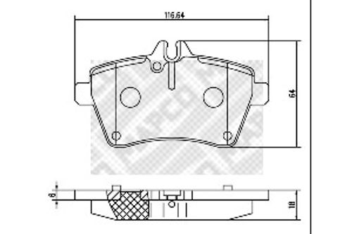 Image du produit pour Jeu de 4 plaquettes de frein