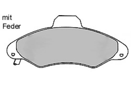 Image du produit pour Jeu de 4 plaquettes de frein