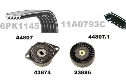 Image du produit pour Jeu de courroies trapézoïdales à nervures