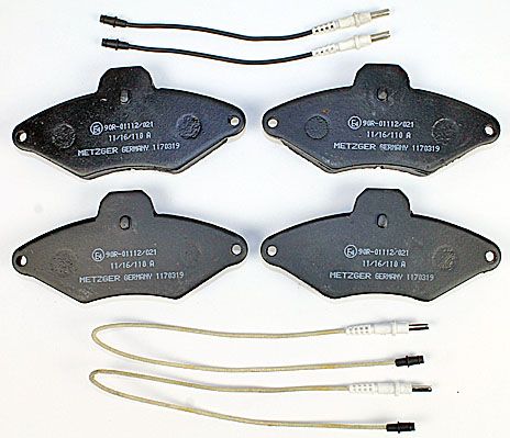 Jeu de 4 plaquettes de frein | METZGER