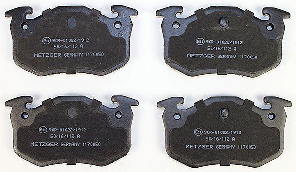 Jeu de 4 plaquettes de frein | METZGER