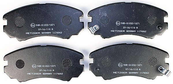 Jeu de 4 plaquettes de frein | METZGER