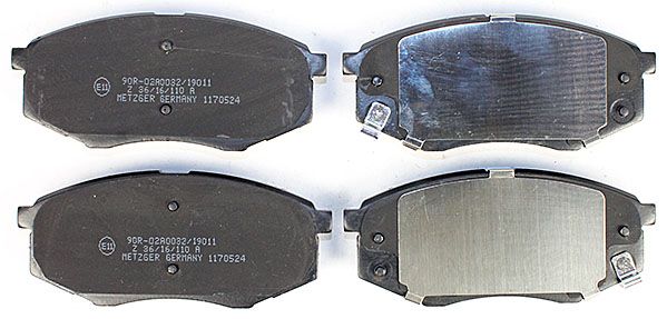 Jeu de 4 plaquettes de frein | METZGER