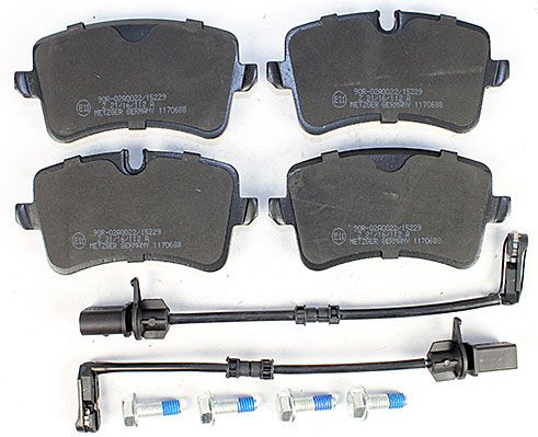 Jeu de 4 plaquettes de frein | METZGER