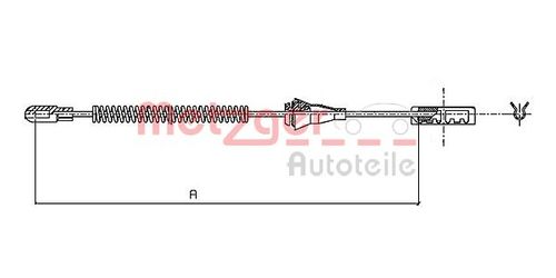 Image du produit pour Tirette à câble, frein de stationnement COFLE
