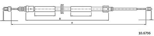 Image du produit pour Tirette à câble, frein de stationnement COFLE