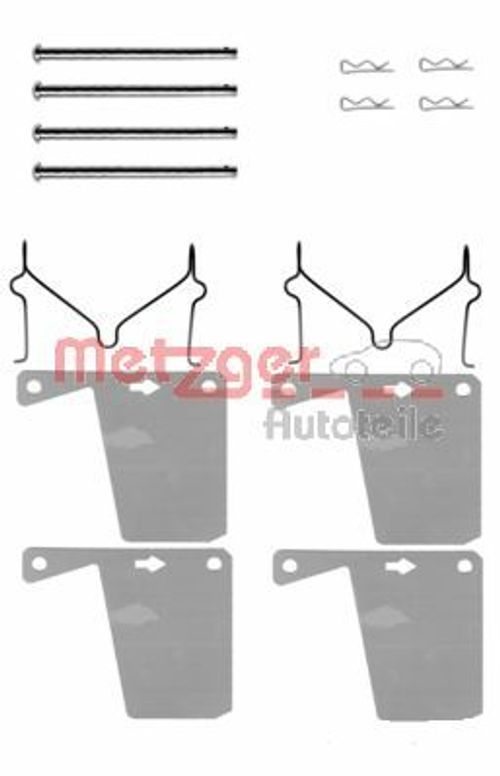 Image du produit pour Kit d'accessoires, plaquette de frein à disque