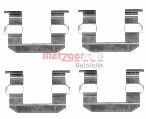 Image du produit pour Kit d'accessoires, plaquette de frein à disque