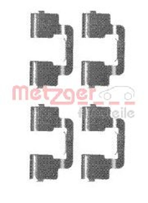 Image du produit pour Kit d'accessoires, plaquette de frein à disque