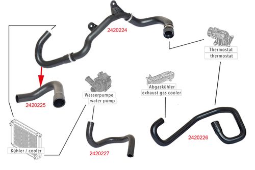 Image du produit pour Durite de radiateur