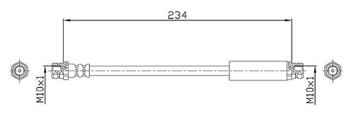 Image du produit pour Flexible de frein GREENPARTS